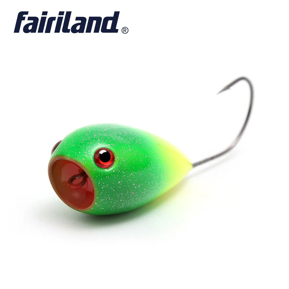 Fairiland 1 шт Яйцо приманка поппер 80 мм/3 15 дюймов 13 2 г/0 47 унций Topwater искусственная