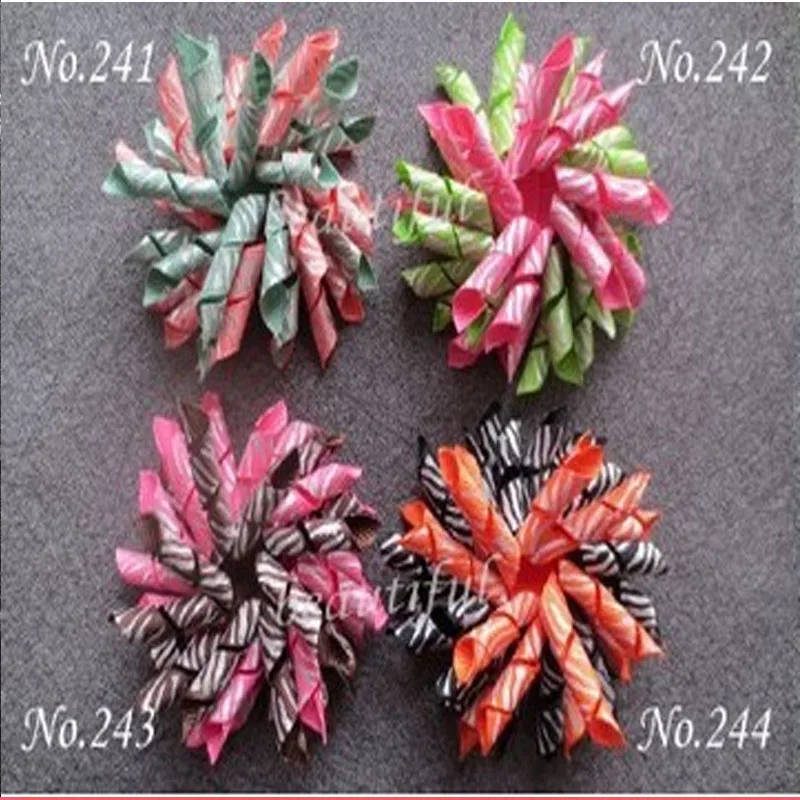 30 шт. бант для волос Korker зажимы набор 3 5 " Corker девушки вьющиеся Grosgrain ленты