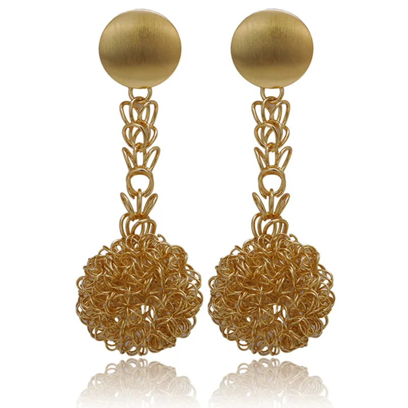 2021 оптовая продажа модные украшения длинные висячие серьги для женщин медные