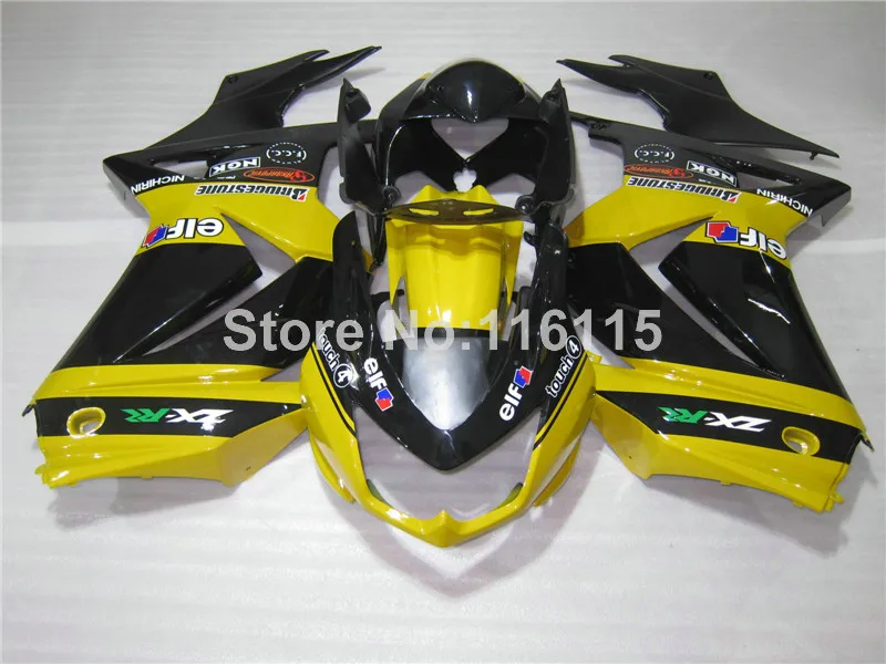 

Fairing kit for Kawasaki Ninja fairings 250r 2008 2009- 2014 injection molding EX250 08-14 ZX250 yellow black bodywork set GD56