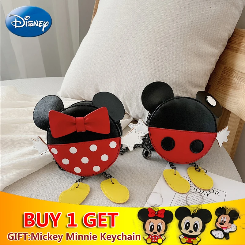 Натуральная disney Микки Минни Маус сумка для девочек модная Мумия макияж молния