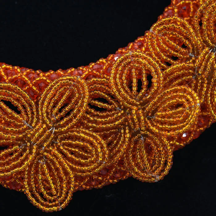 2017 Wedding Statement Necklace Women Luxury Round Flower Beads Jewelry Set Earrings Bracelet Customized Sets hx003 | Украшения и