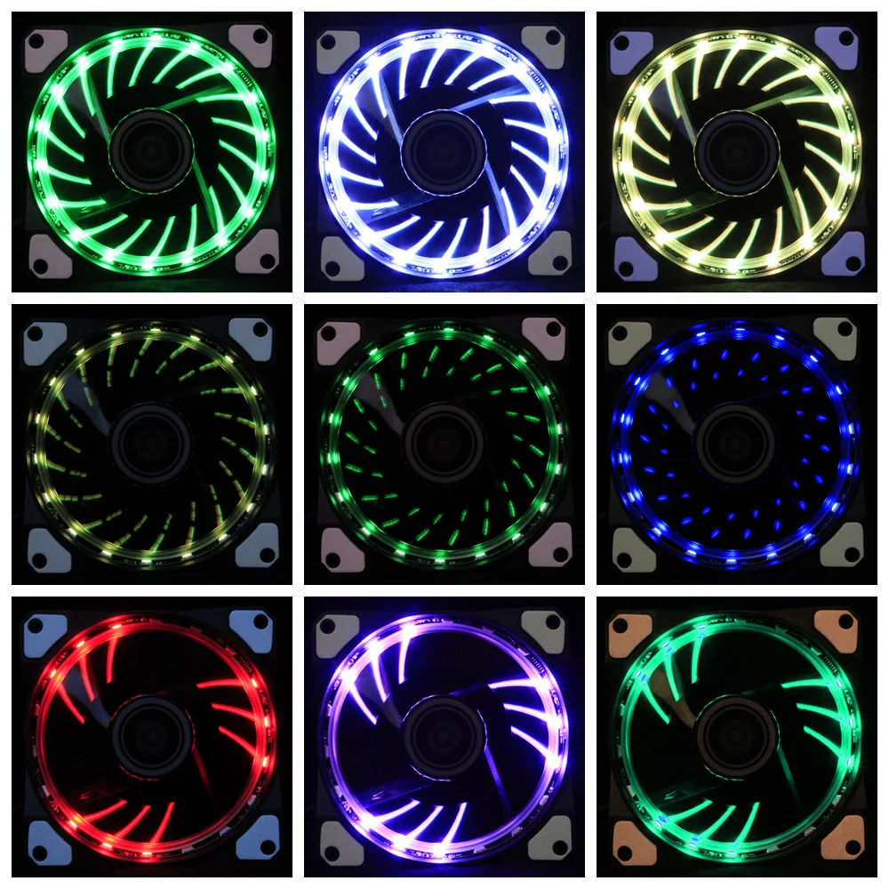 ALSEYE вентилятор для компьютера RGB куллер DC 12 В 120 мм вентиляторы светодиодный Multilight