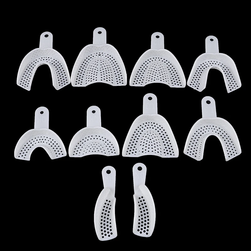 2019 2 шт белые стоматологические впечатления лотки пластиковые-стальные