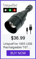 UniqueFire T75 Инфракрасный фонарик UF-1508 IR 850nm ночного видения перезаряжаемый фонарь 3 режима фонарь с креплением