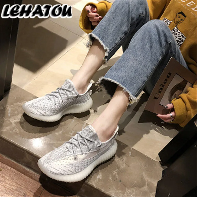 Кроссовки для женщин flyknit спортивная обувь женские 350 кроссовки 2019 новые