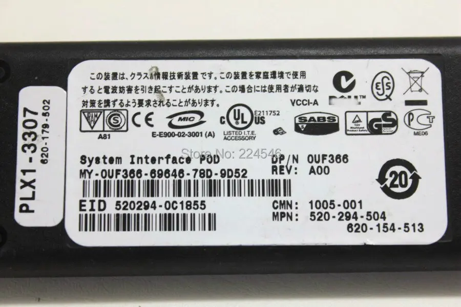 Подержанный DP/N OUF366 520 294 504 USB KVM POD кабель для серверного интерфейса системы Dell|kvm