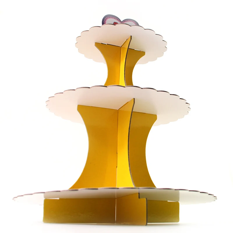 3 слоя для тортов подставка Еда День рождения стенд кекса свадьбы Рождества