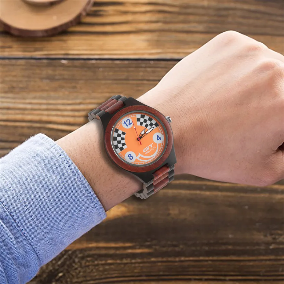 

Watches Men Luxury Full Sandalwood Unique Design Game Watch Wood Strap Casual Man Wristwatches New Fashion Male Clock Gifts