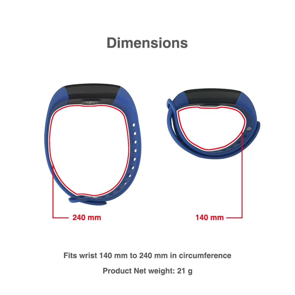 Makibes HR1 умный Браслет Фитнес трекер Smart Band Непрерывный монитор сердечного ритма 0 96