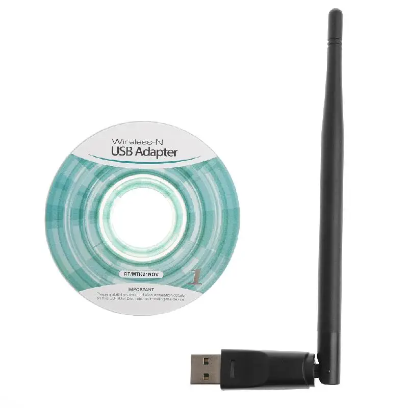 150 Мбит/с 802.11n/g/b USB сетевой ключ WiFi беспроводной адаптер 5dBi антенна|Сетевые карты| |