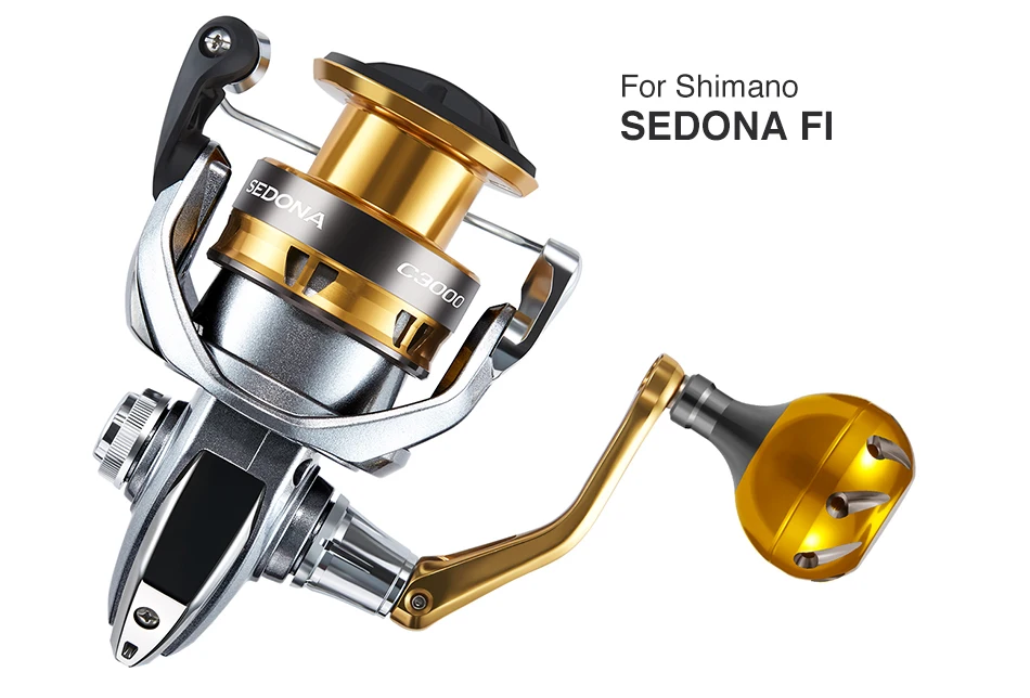 Piscifun 38 мм катушка ручка для SHIMANO SAHARA STRADIC FK CI4 SW SEDONA Стелла NASCI DAIWA FUEGO TATULA STEEZ CALDIA EXIST