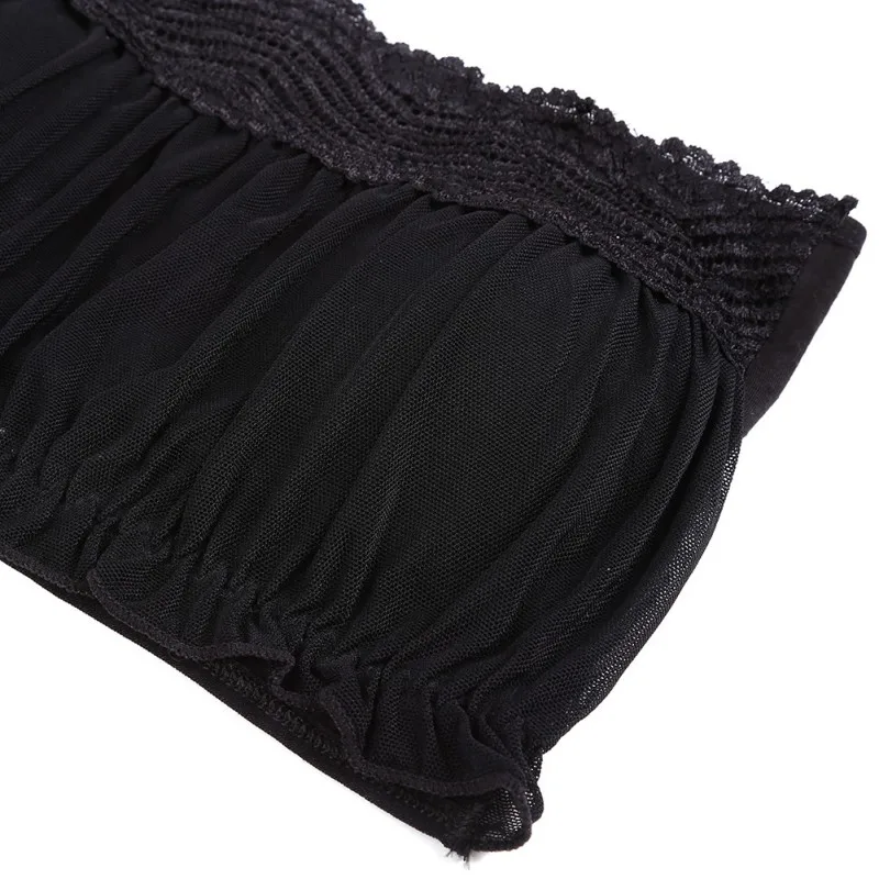 Женский сексуальный однотонный топ без косточек кружевной бюстгальтер с рюшами