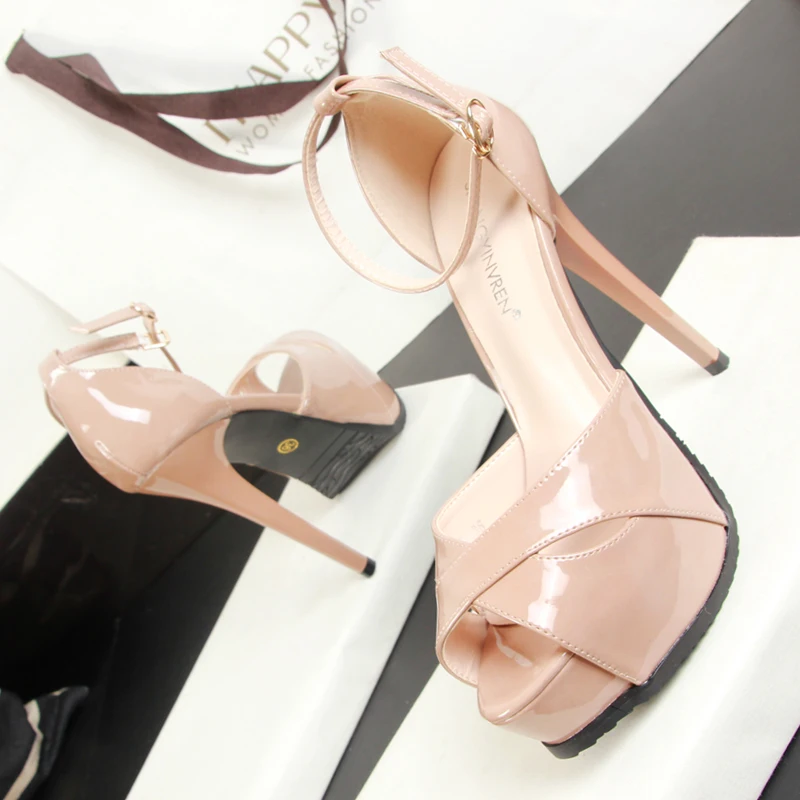 Steel Pipe Dance Women Shoes High-heeled 13CM Sexy Fish Mouth T-Taiwan Catwalk Models Show Car Female Sandals Pumps zapatos | Обувь