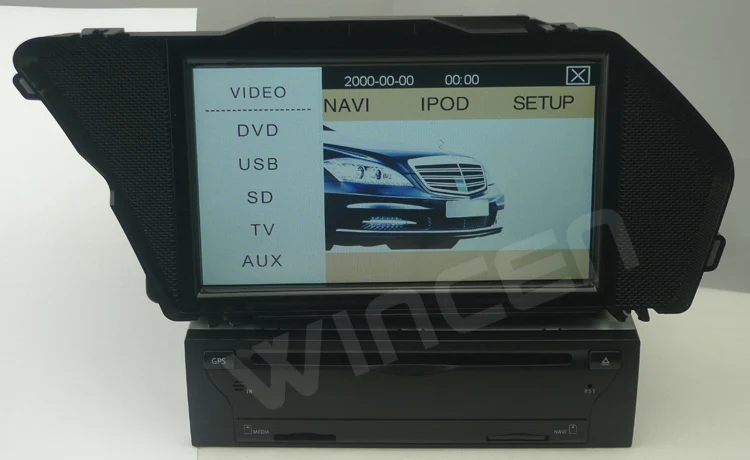 Android 4.0 + WinCE Система 6.0 Игрок Автомобиля DVD GPS для Benz GLK Class 512 МБ памяти 4 ГБ сторге