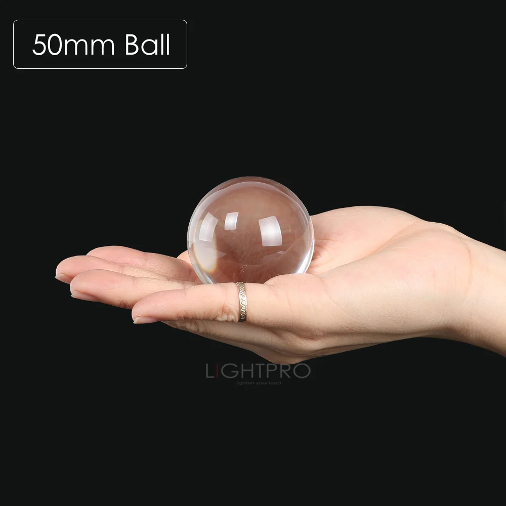 50mm ball Фон для фотосъемки с украшением в виде кристаллов объектив мяч 50/60/70/80/90/100/110 мм(ширина)/Портативный сумка АЗИАТСКИЙ КВАРЦ прозрачного волшебный стеклянный шар для фото съемки - Цвет: 50mm ball