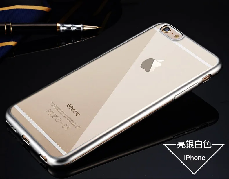 Роскошное Гальванопокрытие, хромированный Прозрачный чехол для iPhone XS MAX XR 8 7 6s 6 Plus 5S SE, прозрачный позолоченный чехол