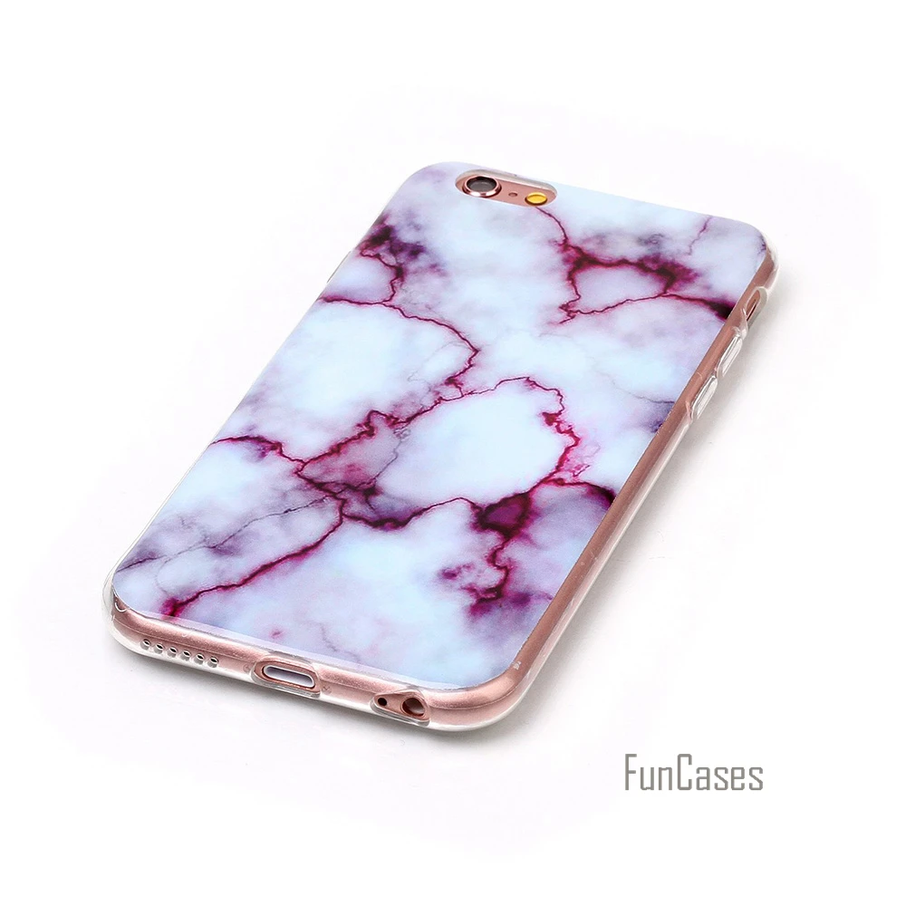 Чехол для iPhone 6 горячие кремния мягких ТПУ Мрамор узор сзади Celular Coque 4.7 дюймов