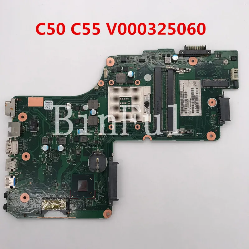 Высокое качество для C50 C55 C55T C55T-A материнская плата ноутбука V000325060 6050A2566201-MB-A02 PGA989