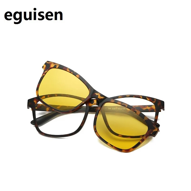 Зеркальные очки для близорукости шириной 143 TR магнитные мужчин и женщин