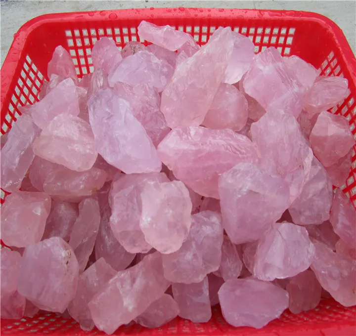 100 г Натуральный Необработанный розовый кварц кристалл драгоценный камень F165CL