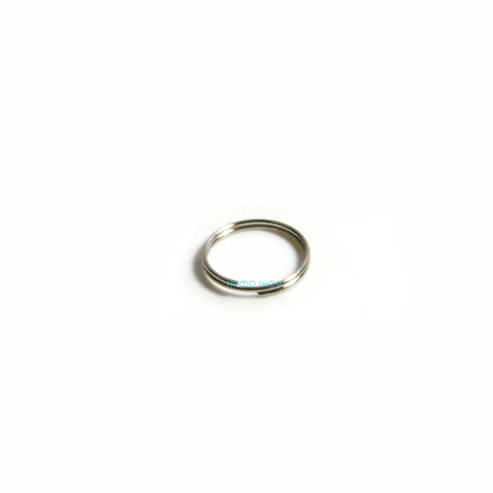 

200pcs 0.6x6mm Key Ring Keychain Loop Snap Hook Buckle Steel Hoop Split Rings Connector Hardware