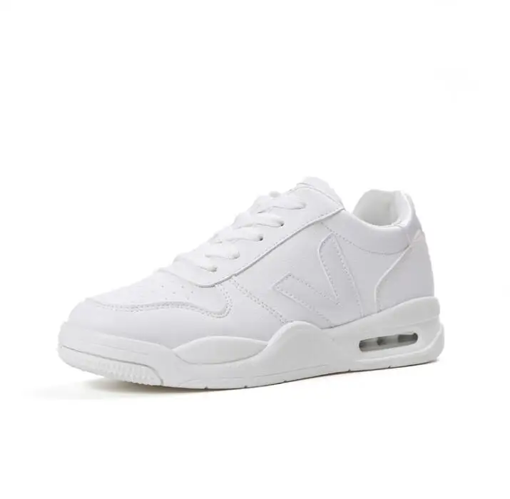 Бесплатная доставка 2019 Zapatos blancos Plataforma de primavera повседневные antideslizante para mujer cuero la