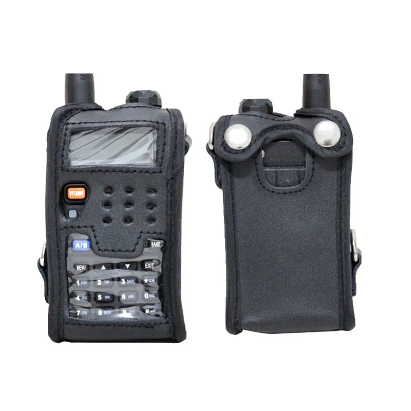 Кожаный чехол Baofeng для Walkie Talkie UV 5R двухсторонний защитный с радио 8W 5RE 5RA ремешок