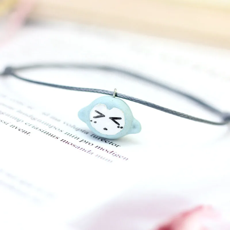 Fashion handmade hand-drawn cartoon weave ceramic bracelet monkey animal student small gift summer female jewelry | Украшения и