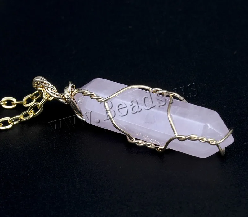 Натуральные каменные бусины ювелирные изделия ожерелье маятниковая Золотая