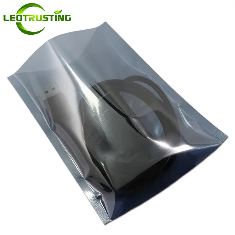 

Leotrusting 100pcs Open Top Anti Static Shielding Bag ESD Anti-static Instruments Pack Bag Hot Hand Spinner Toys Packaging Bag