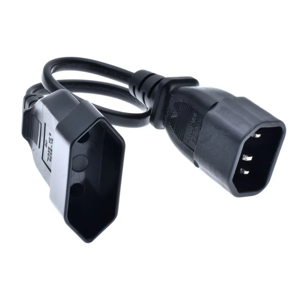 Евро розетка шнур питания, IEC 320 C14 штекер Schuko CEE7/16 2Pin гнездо Кабель питания для UPS PDU, IT оборудование