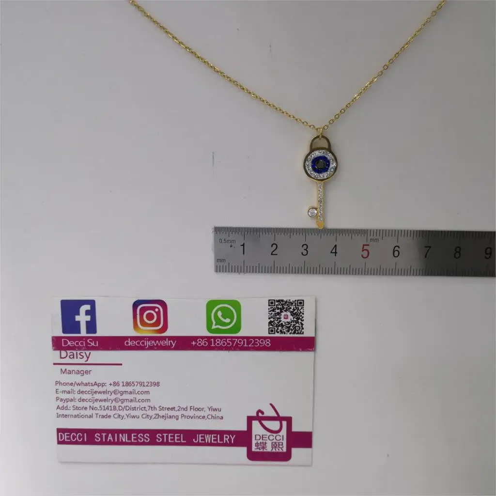 Гинни эко-сертификации хорошее Ожерелье из нержавеющей стали 45 см бордюр цепи 28