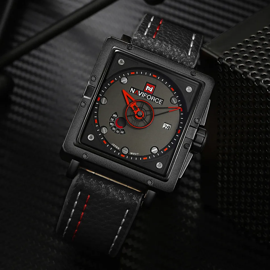 NAVIFORCE Люксового Бренда Мужчин Спортивные Часы мужские Кварцевые Аналоговые Дата