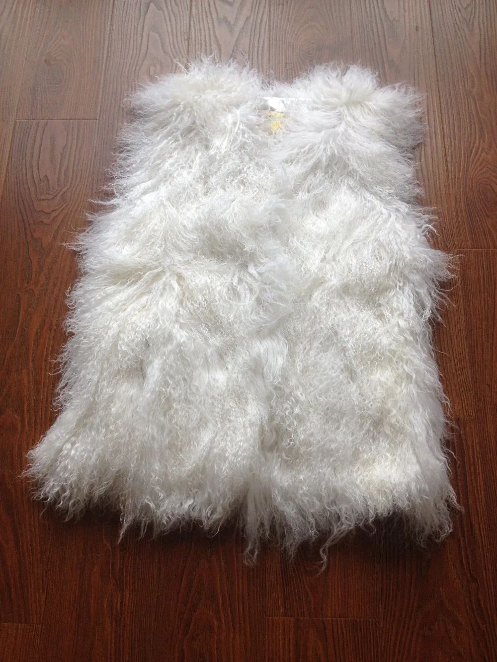 Женский жилет с натуральным овечьим мехом коричневый KSR363 2019|sheep fur vest|sheep furreal gilet |