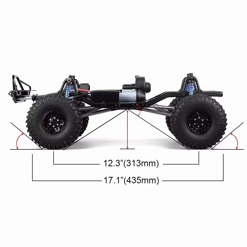 RC Гусеничный SCX10 II сборный каркас шасси для 1/10 осевой 90046 90047 обновления частей |