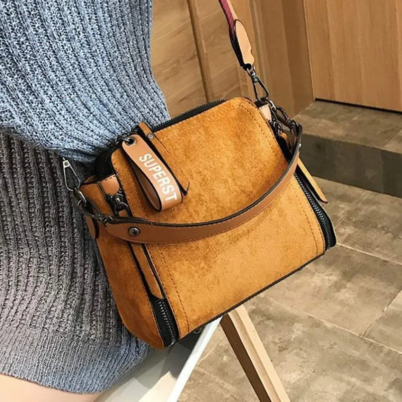 Женская сумка-мессенджер OC577 винтажная сумка через плечо из кожи