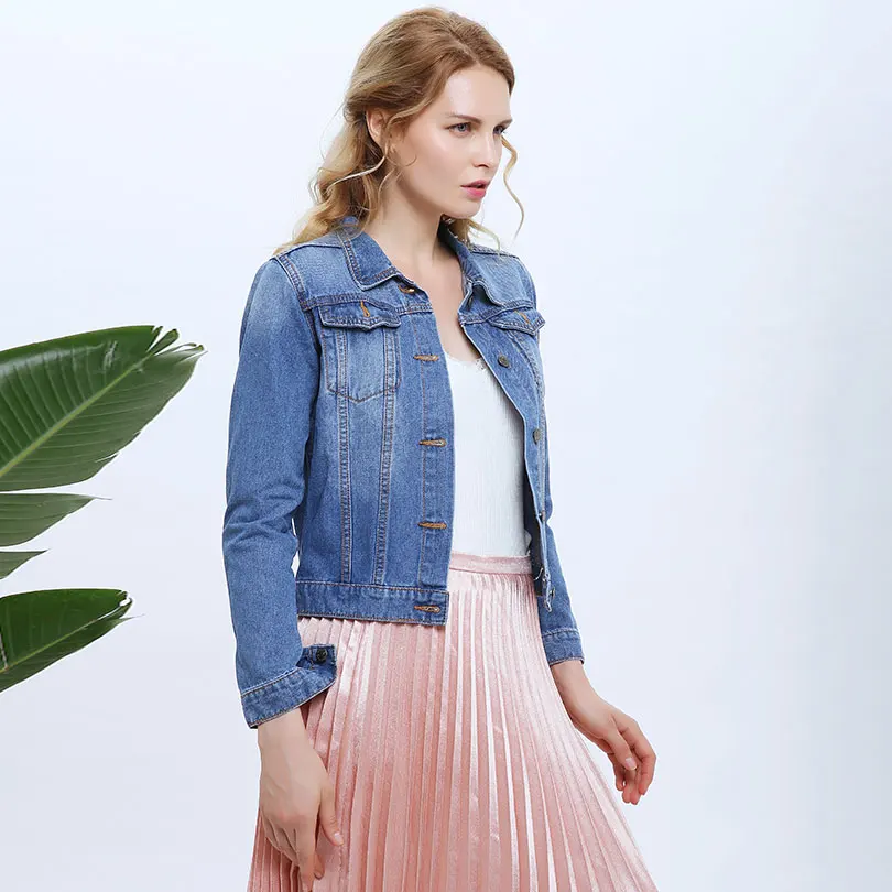 Jeans Jacket Women Rainbow Embroidery Short Autumn Denim Coat Jaqueta Feminina | Женская одежда