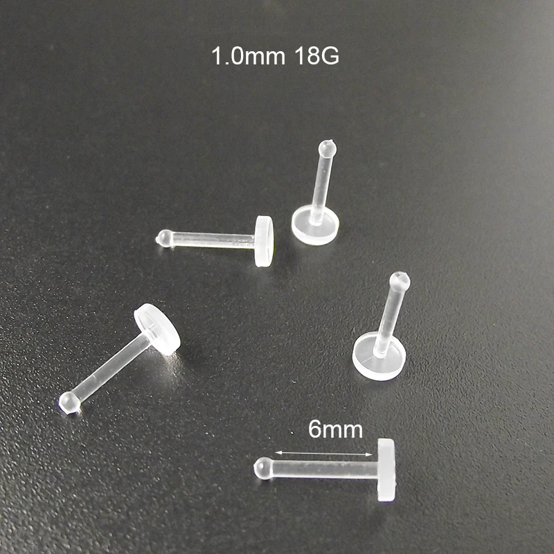 2 шт. прозрачное невидимое кольцо для носа губ гибкое ювелирное изделие пирсинга |