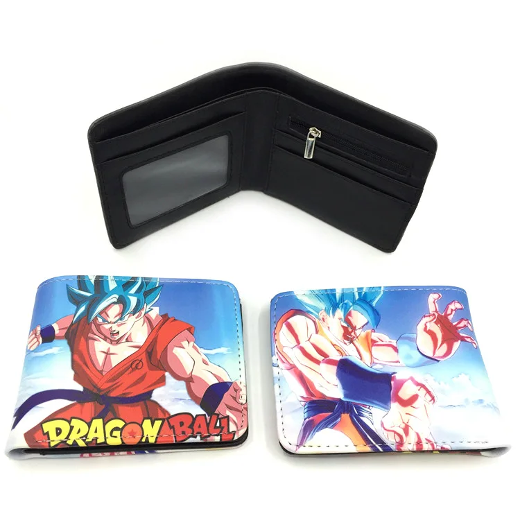 X Кошелек с рисунком Dragon Ball Z, кошелек из искусственной кожи с карманом для монет, сумки с держателем для карт для детей, подростков, мужчин и женщин, Короткие Кошельки - Цвет: X