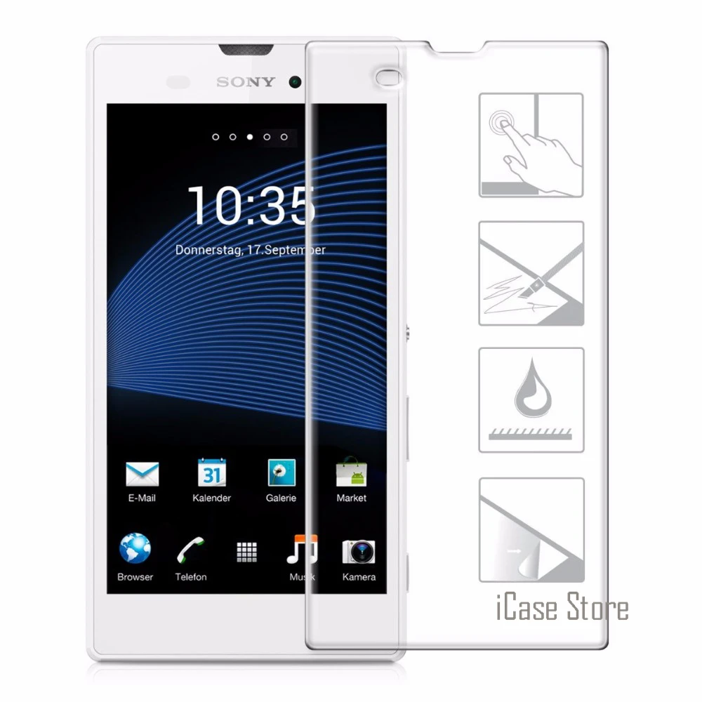 Твердость 9 H закаленное стекло для Sony Xperia T3 M50W D5102 D5103 D5106 Защитная