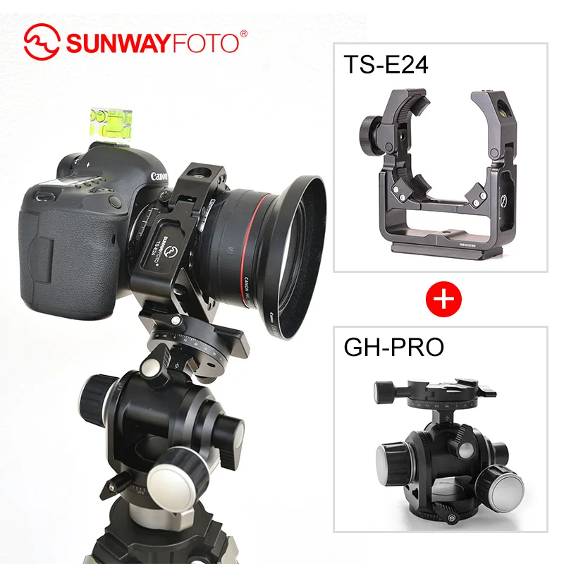 

SUNWAYFOTO TS-E24 Tripod for Canon DSLR Camera TS-E17 TS-E24 Quick Release Plate and GH-PRO Geared Head Panning Clamp