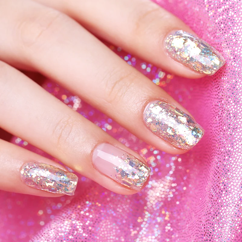 BORN PRETTY 1 г/кор. Блестки для ногтей смешанные цвета неровные хлопья сверкающие пайетки 3D дизайн украшения для ногтей