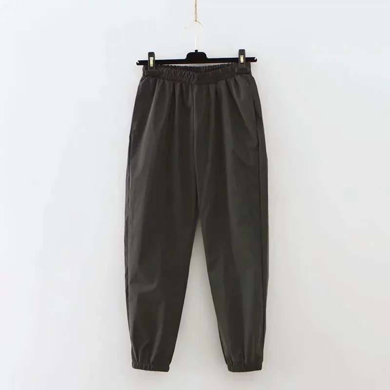 

Stylish Sweatpants Women Casual Elastic Waist Pants Reflective Jogger Pants Female Fitness Clothings