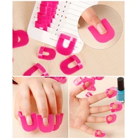 26pcspack beauty nail gel polish protector nail polish shield protector creative spill resistant manicure finger cover