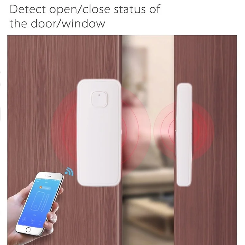 WiFi Door/Window Sensor Motion Detector APP Remote Control Voice Wireless Home Security WIFI Alarm System For GoogleHome | Электроника