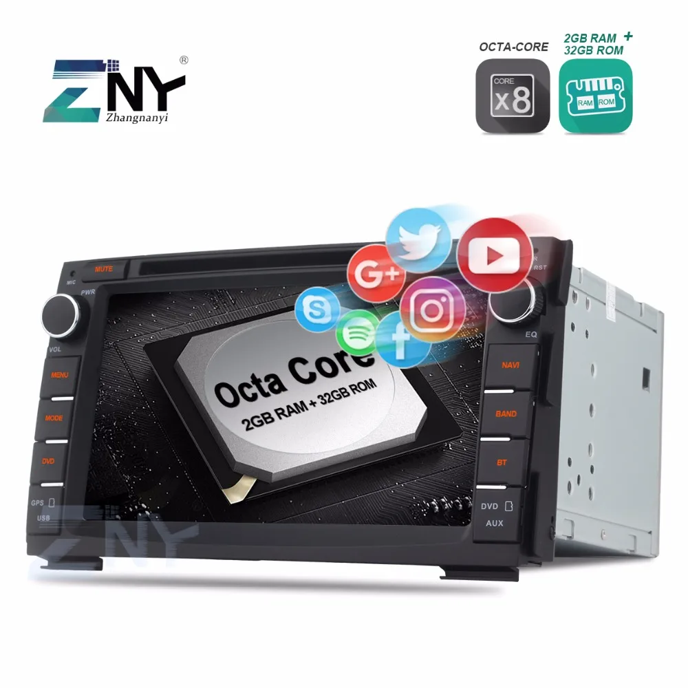 Android 7 1 8 Core Процессор dvd-плеер автомобиля для Ceed 2010 2011 2012 Venga Авто Радио RDS gps NAVI BT4.0
