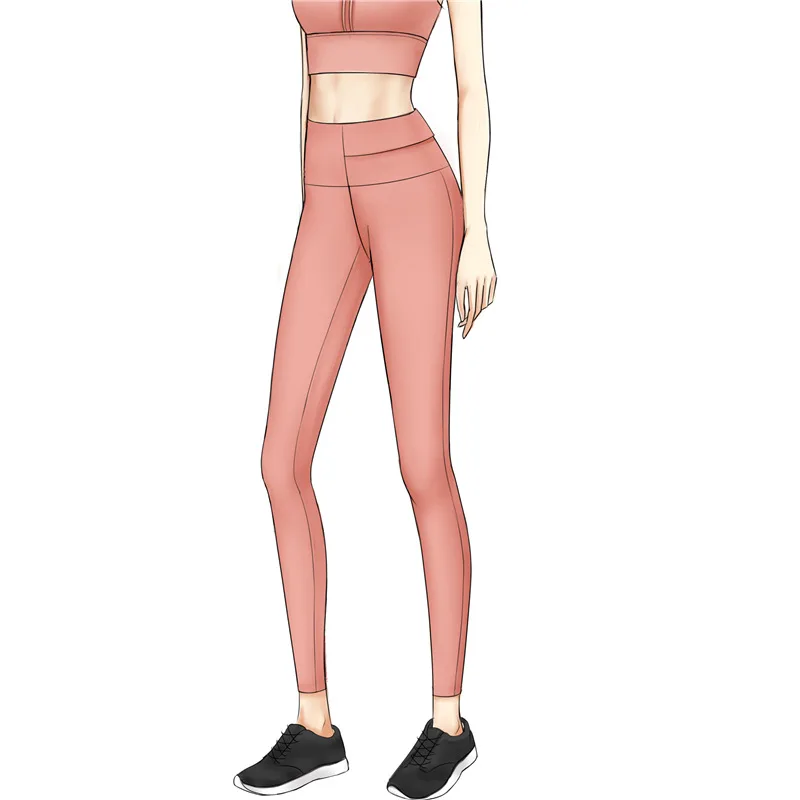 

high-waist sports tight fitness pants waistband pants high-elastic peach buttocks Yoga Pants