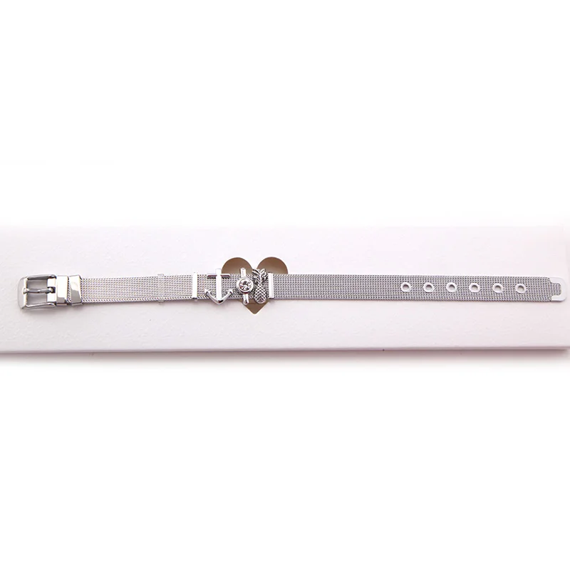 Прямая поставка Somsoar ювелирные изделия серебряная сетка из нержавеющей стали