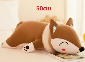 50cm PP хлопок шарф лиса Мягкие плюшевые игрушки животных для детей мягкая подушка/Подушка Дети подарки на день рождения Большой автомобиль кукла 35 см-90 см - Цвет: 50cm